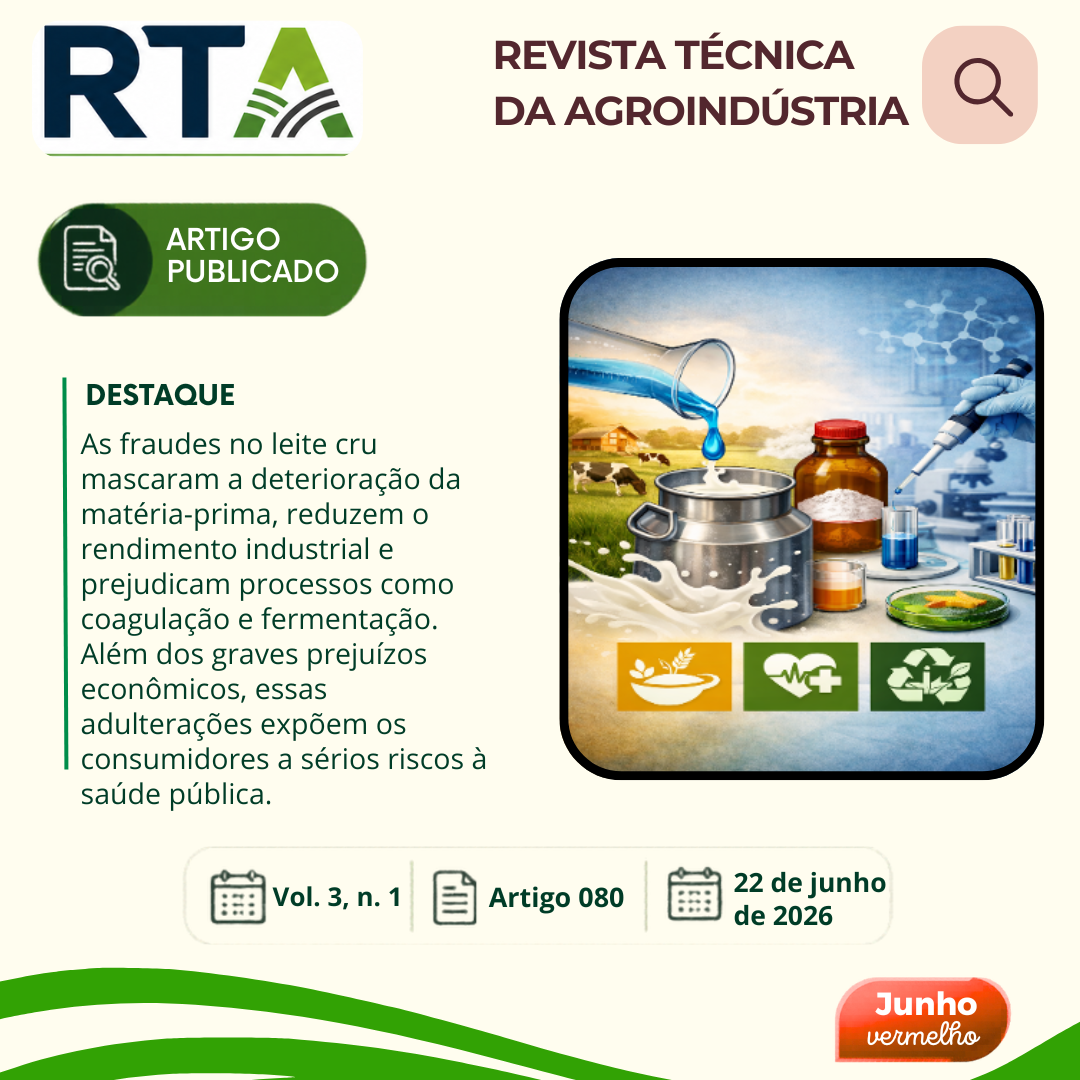 FRAUDES NO LEITE CRU: PREJUÍZOS PARA A INDÚSTRIA, CONSUMIDORES E SUSTENTABILIDADE